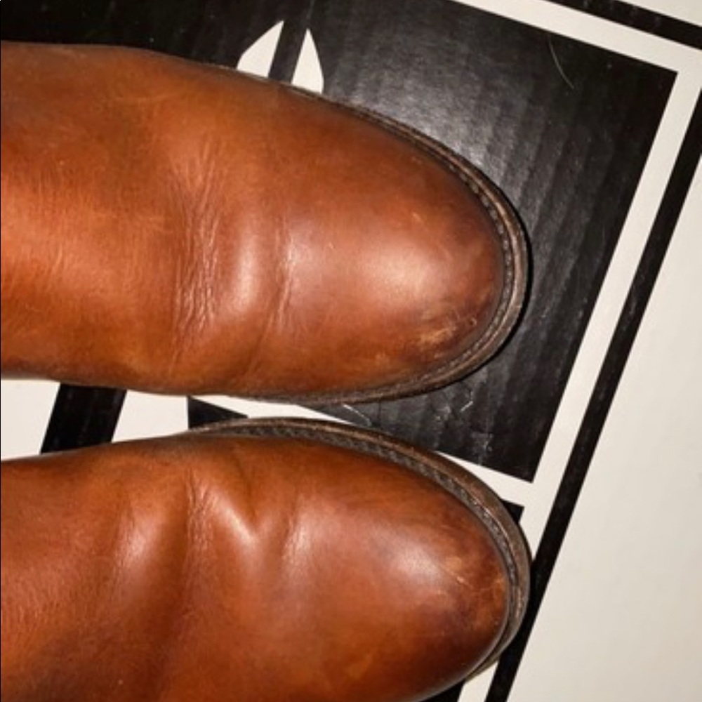 Frye Melissa button cowboy boot cognac 6.5 leather fall boot - Picture 7 of 13